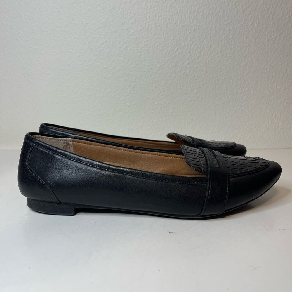 Vionic Savannah Embossed Croc Pointed Toe‎ Flat Size 8.5